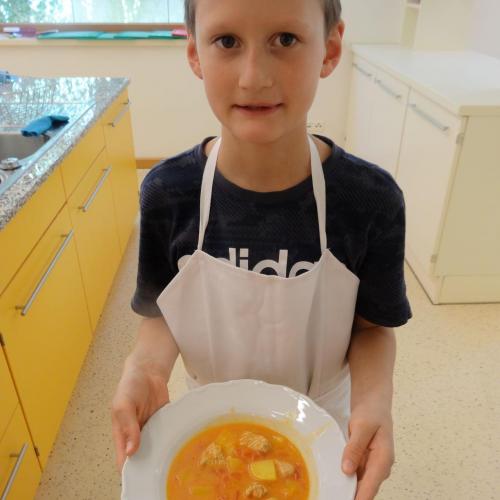 Das fertige Kürbisgulasch