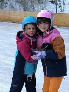 Spaß beim Eislaufen