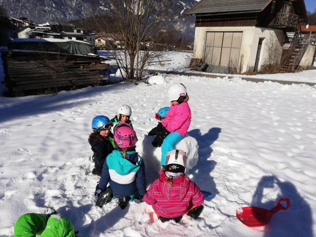 Spaß beim Rutschblattln