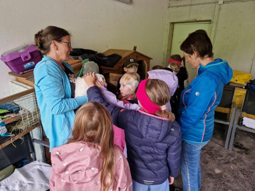Besuch am Bauernhof